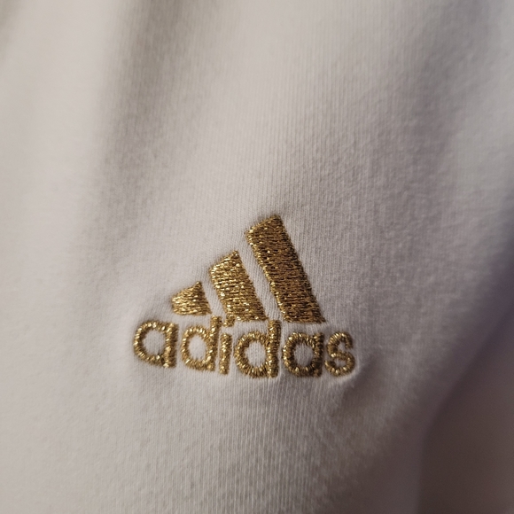 ADIDAS Offwhite Athletic Jacket w/versatile hood XL - Picture 5 of 10